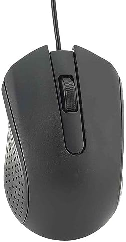 Kablolu Mouse Siyah 2 Tuşlu Ekonomik Mouse Bilgisayar Faresi Ofis ve Ev Kullanımına Uygun USB Uçlu NoteBook PC ve Bilgisayar için Uygun 2.5 x 12.5 x 16.5 cm mouse1 (3 Adet) - Görsel 3