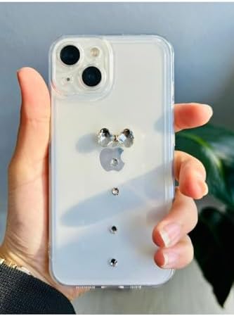 İPhone 13 Ve 14 ile Uyumlu 3d Oyuncaklı Taşlı Tasarımlı Esnek Silikon Kılıf - Görsel 3
