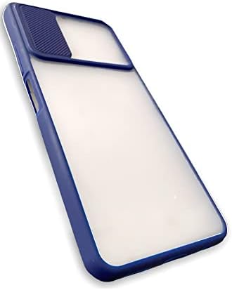 Alternative view of P Smart 2021 Uyumlu Kılıf Kamera Lens Korumalı Sürgülü Yüksek Korumalı Buzlu Transparan Kapak - Lacivert