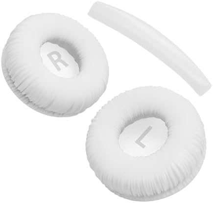 JBL için Tune 250 450BT 460BT 500 500BT 510BT 520BT 560BT 600BT 600BTNC 660NC Modelleri İle Uyumlu Yumuşak ve Rahat Kulaklık Pedi ve Kafa Yastığı (Beyaz, Kulaklık Pedi + Kafa Yastığı) - Görsel 3