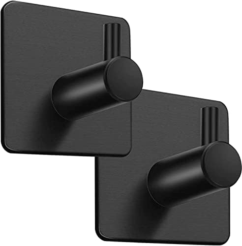 Alternative view of 2 Adet Paslanmaz Çelik Mat Siyah Banyo Askısı/Bornoz Askısı/Havlu Askısı/Havluluk/Paslanmaz Hooks