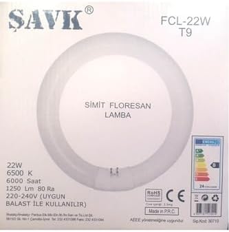 Alternative view of şavk 22w Simit Floresan G10q 22w/865