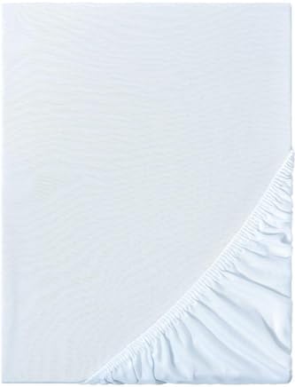 Ezgi Organik%100 Pamuk Lastikli Bebek Çarşafı Geniş Ölçü Aralığı Beyaz 60x120 cm, bebekcrsf