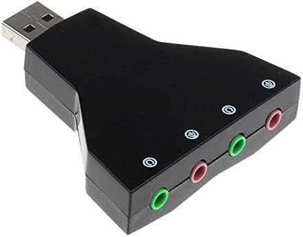 Alternative view of 4931 7.1 7 Kanal Mikrofon Destekli Çift Girişli Çevirici Harici USB Ses Kartı