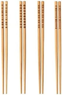 BARBUN Trebent Yıkanabilir Bambu Chopstick Japon Çin Yemek Çubuğu