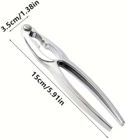 Alternative view of Paslanmaz Çelik Metal Ceviz Kıracağı – Ergonomik Saplı Dayanıklı Fındık ve Badem Kırma Aparatı (15 cm)