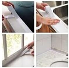Su Sızdırmaz Geçirmez Beyaz Bant Lavabo Küvet Kenar Mutfak Banyo