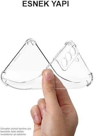 Alternative view of Xiaomi Redmi Note 12S Kapak Kamera Korumalı Airbag Antishock Köşe Korumalı Şeffaf Silikon Kılıf