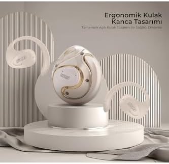 HiFree W1 Açık OWS Bluetooth Kulaklık, Krem