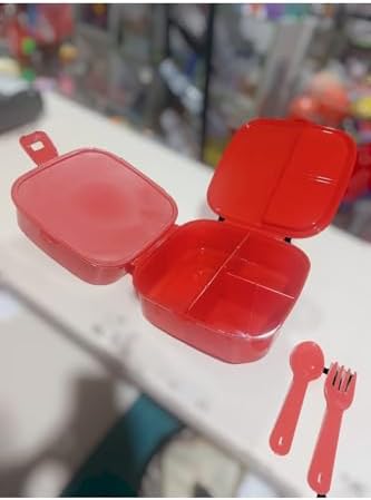 Batman Yemek Kabı, Kırmızı, Çocuk Beslenme Kutusu - Görsel 3