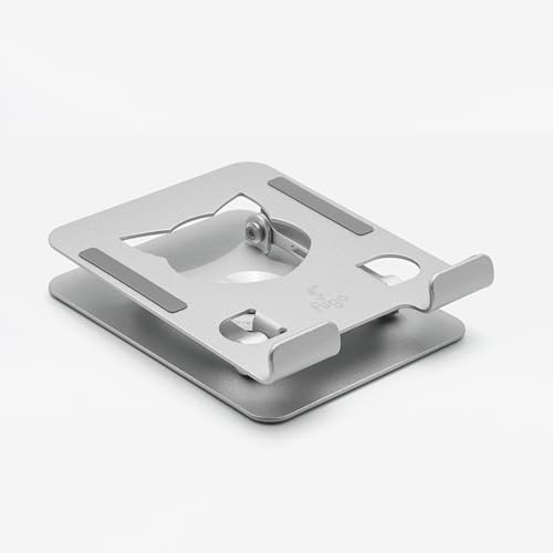 Alternative view of fiigo 360 Derece Dönebilen Tablet ve Telefon Standı Kedi Figürlü Metal Silver