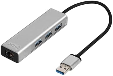BX06HB USB 3.0, 1000Mbps Güvenilir Kablolu Ağ Bağlantısı, 3 Portlu Çoklayıcı Hub Windows 10, 8.1, 8, 7, Vista, XP ve Mac OS 10 Uyumlu - Görsel 3