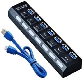 5258 7 Port USB 3.0 ve USB 2.0 Hub Anahtarlı Çoklayıcı Çoğaltıcı Switch