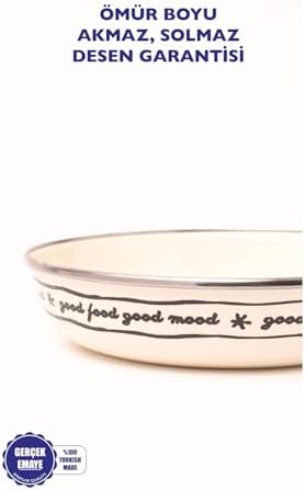 Alternative view of Mood Emaye Bowl Tabağı - Bowl Kase - Salata Kasesi - Sunum Kasesi