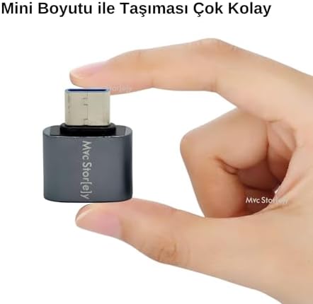 Alternative view of USB-C USB 3.0 Dönüştürücü | 5Gbps Veri Aktarımı | MacBook, iPad Pro ve USB-C Destekli Cihazlar için Type-C USB Adaptör Gri