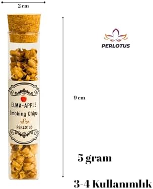 Perlotus Meşe Elma Kiraz Ağacı Viski Tütsüleme Talaşı 5 gr x 3 Adet CamTüpte - Görsel 3