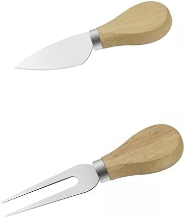 Alternative view of Bambu Peynir Sunum Tabağı, 3 Parça Peynir Bıçağı ve Çatalı Seti, Toplam 4 Parça, Doğal ve Şık Bambu Peynir Tabağı, Kaliteli Sunum Seti 38x19 cm Ebatlarında