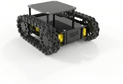 Arduino Uyumlu 4WD Araba Black Mamba Robot Platform Seti - Palet Tekerlekli Tank Şasesi - Arazi Robot Kiti - Görsel 3