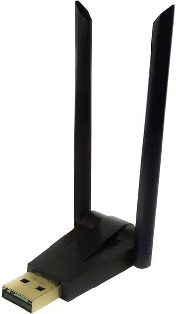 Trio W-136, 2.4GHz Wifi Adaptör 600 Mbps Çift Antenli (Realtek High Speed Chips) Driversız Tak Çalıştır (W-136)