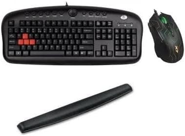 Oval ErgoPad KLAVYE PAD+ Mause Bilek Destekli Ergonomik Klavye Mouse Pad Set Dayanıklı Kolay Yazma, Agrı Kesici Nefes Alabilir Sünger Mouse Klavye PAd Set(440x70x20mm