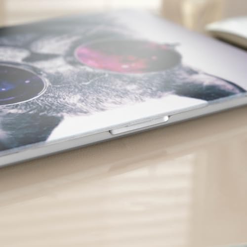 MacBook Air 13 İnç Kılıf A2337 M1 A2179 A1932 Uyumlu Mat Sert Kapak UV Baskılı Kedi Desenli Koruyucu Hard Case Çizilme Önleyici Laptop Kılıfı Çok Renkli