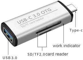 Plentiful Type-C 3in1 Usb Kart Okuyucu Micro Sd Card Reader Çevirici Dönüştürücü Usb 3.0 OTG Adaptör - Görsel 3