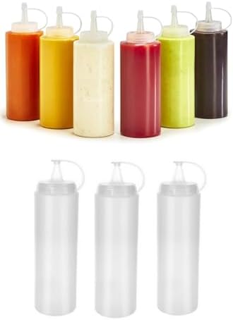 Alternative view of 3'lü Sos Şişesi Paketi (700 ml) - Sızdırmaz Kapaklı Ketçap, Mayonez ve Sos Sıkma Şişesi Takımı
