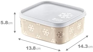 2'Li Set No Frost Saklama Kabı Latte 700 ML - Görsel 3