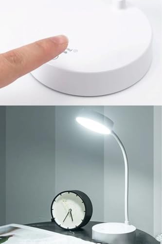 Alternative view of Şarjlı Dokunmatik Akrobat Masa Lambası – 12 LED'li Katlanabilir Kitap Okuma ve Çalışma Işığı, Beyaz Işık, Işıldak Modlu Taşınabilir Masa Üstü Lamba-Kitap Okuma Işığı