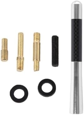Alternative view of Uni̇versal Gri Karbon Fi̇ber Oto Çubuk Radyo Anteni̇ 12 Cm