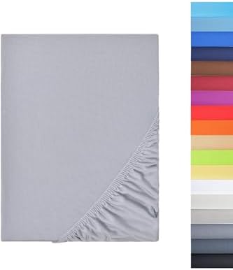 Alternative view of Ezgi Organik%100 Pamuk Lastikli Bebek Çarşafı Geniş Ölçü Aralığı Gri 60x120 cm, bebekcrsf