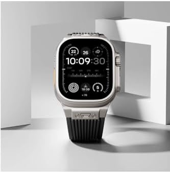 - Apple ile uyumlu Watch Ultra 1/2/3 49mm Kordon Klipsli Spor Görünümlü Silikon Kordon 113