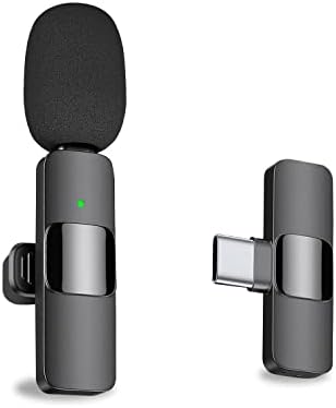 MAYBESTA Android Bilgisayar için Profesyonel Kablosuz Yaka Yaka Mikrofonu - Kablosuz Yönlü Kondenser Kayıt Mikrofonu USB C Arayüzü ile Röportaj Video Podcast Vlog YouTube