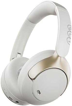 Alternative view of QCY H3 Pro Hybrid Anc Hi-res Ldac Bluetooth 5.4 Kafaüstü Kablosuz Kulaklık Çift Cihaz desteği Beyaz