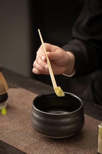 Bambu Matcha Çayı Karıştırıcı Fırça ve Kaşık Bamboo Whisk Köpürtücü cin552 - Görsel 3