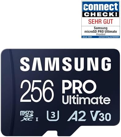 PRO Ultimate microSD kart + SD adaptörü, 256 GB, akıllı telefonlar, drone ve aksiyon kamerası, UHS-I U3, 200 MB/s okuma, 130 MB/s yazma, MB-MY256SA/WW - Görsel 2