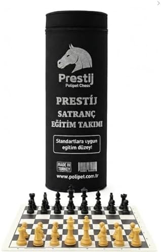 Prestij Rulo Satranç Takımı | Eğitim Satranç Seti Katlanabilir Biala Derisi Rulo | Plastik Taşlı | Taşıma Çantalı | Okul ve Turnuva Kullanımı İçin Uygun | - Görsel 3