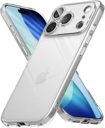 Ehr. iPhone 17 Pro Max Uyumlu Kamera Korumalı Darbe Önleyici Arka Kapak, 2mm Kalınlaştırılmış Şeffaf Silikon Kılıf