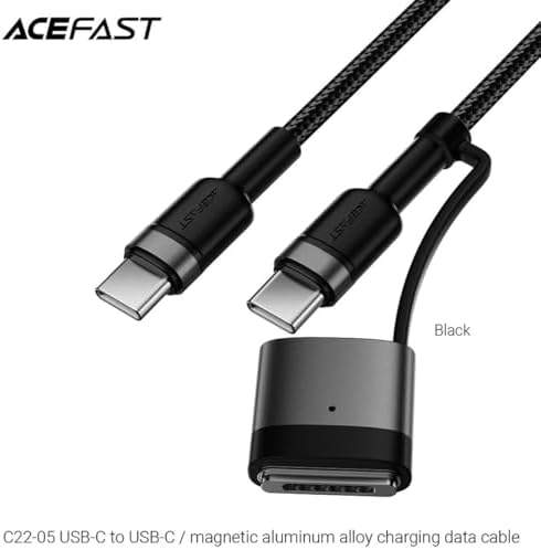Acefast Ctoc Alüminyum Yüksek Güçlü 60W Şarj Data Kablosu - C22-05