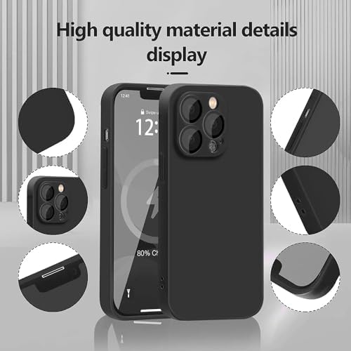 iPhone 14 Pro Max Uyumlu Kamera Korumalı Silikon Kılıf - Soft ve Pürüzsüz Dış Yüzey, Ultra İnce, Esnek Arka Kapak - Siyah