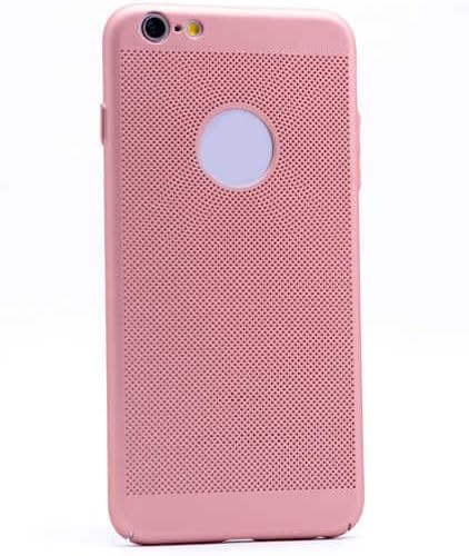 Apple iPhone 8 ile Uyumlu Kılıfı Silikon Delikli Yumuşak Esnek Mat Renkli Parmak izi Bırakmayan İnce Kapak Rose Gold - Görsel 2