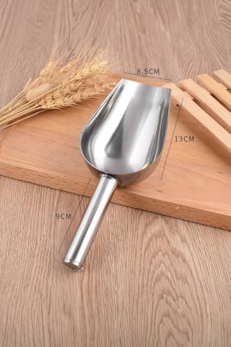 Çelik 21,5 cm No: 2 Baharat Kuruyemiş Bakliyat Erzak Küreği cin794 - Görsel 3