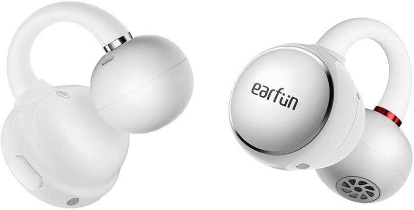 Alternative view of Earfun Clip Open Ear Adaptif Konforlu Kulaklık - Bluetooth 6.0-40 Saat Oynatma Süresi - IP55 - Beyaz (EarFun Türkiye Garantili)