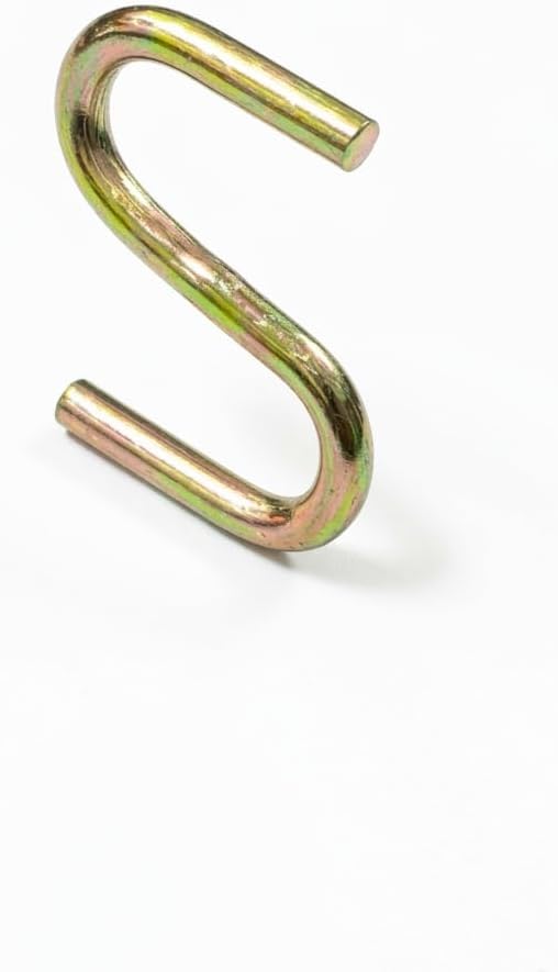 Beşel Gold S Kanca Seti - 10 Adet, Çok Amaçlı Metal Askı, Mutfak Gereçleri, Gardırop ve Banyo Düzenleyici, Şık Pirinç Görünümlü Dayanıklı Çelik Kanca (5cm, BÜYÜK S)