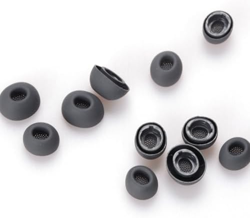 Galaxy Buds 3 Pro Aksesuarları için Yedek Silikon Kulaklık Ucu Seti Kulaklık Kulak Uçları, 6 Çift (3 Boyut S/M/L) (Gri) - Görsel 3