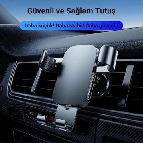 Alternative view of Metal Age Sarsılmaz Havalandırma İçin Ayarlanabilir Metal Araç İçi Telefon Tutucu Araç Tutucu