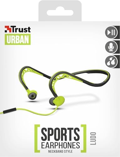 Alternative view of Trust 22827 Boyun Tipi Spor Kulaklıkları, Kireç