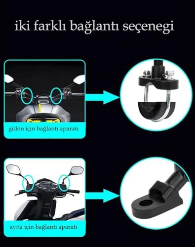 Alternative view of Bisiklet Motosiklet ve Scooter için Gidon Uyumlu Telefon Tutucu Orjinal Malzeme Yüksek Kalite Güneşlik Tasarımlı Universal Modellere Uyumlu Kolay Kurulum MT-E