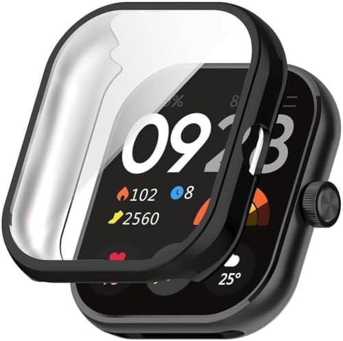 Alternative view of Xiaomi Redmi Watch 5 ile uyumlu Kılıf Ekranı Tam Kapatan Silikon Yapılı Ekran Koruma Redmi Watch 5 ile uyumlu Ekran Koruyucu (Şeffaf)