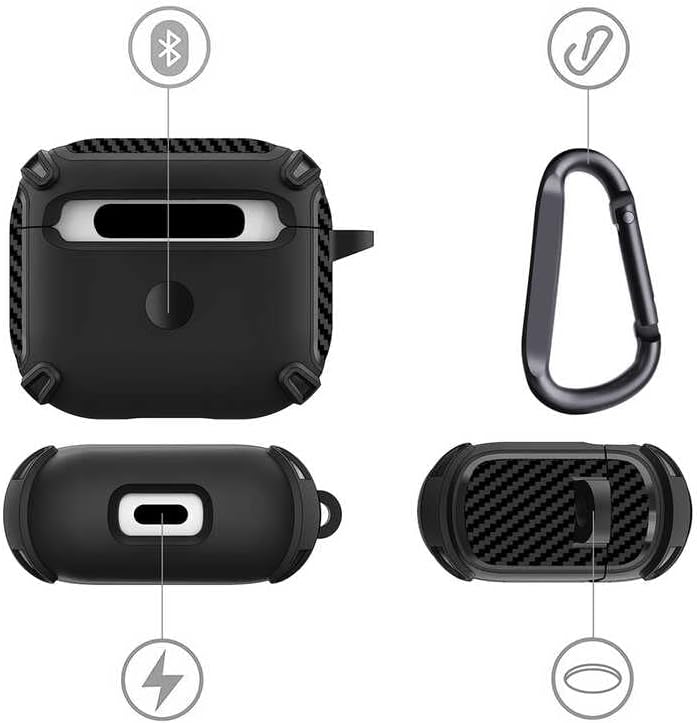 Airpods Pro/Pro 2 ve 3.Nesil Uyumlu Kulaklık Kılıfı - Dayanıklı Fundamental Toz ve Kirden Koruyan Kılıf (Lacivert, Airpods 3.Nesil) - Görsel 2